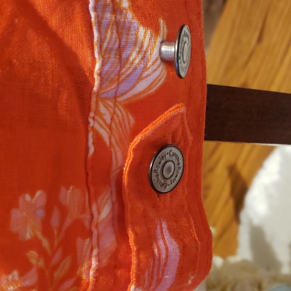 Nwt Cynthia Rowley linnen orange white jacket - Picture 5 of 6